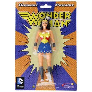 Wonder Woman DC Bendable Poseable 5.5" Action Figure Bend-Ems Sunny Days Justice